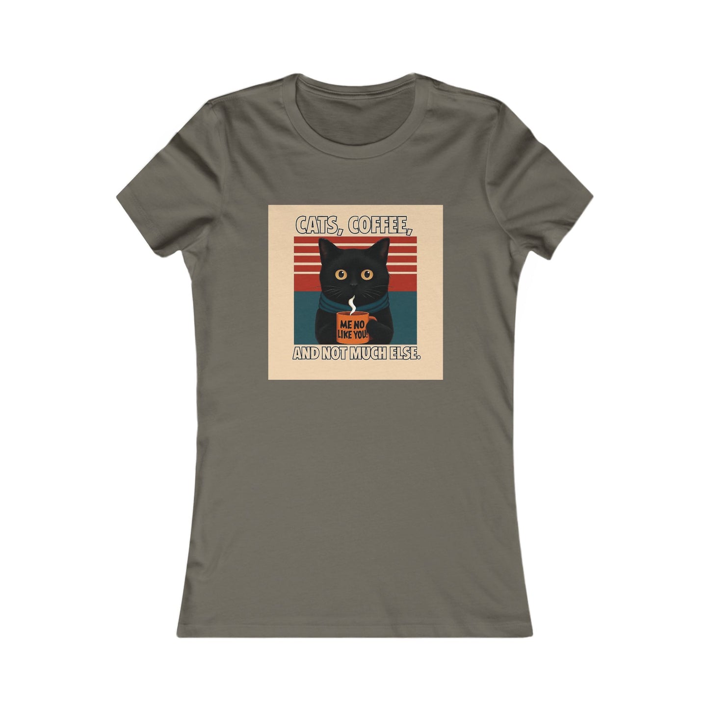 Retro Cat Lover Tee, Cute Cat Graphic Shirt, Women's Casual Top, Gift for Cat Lovers, Fun Everyday Wear