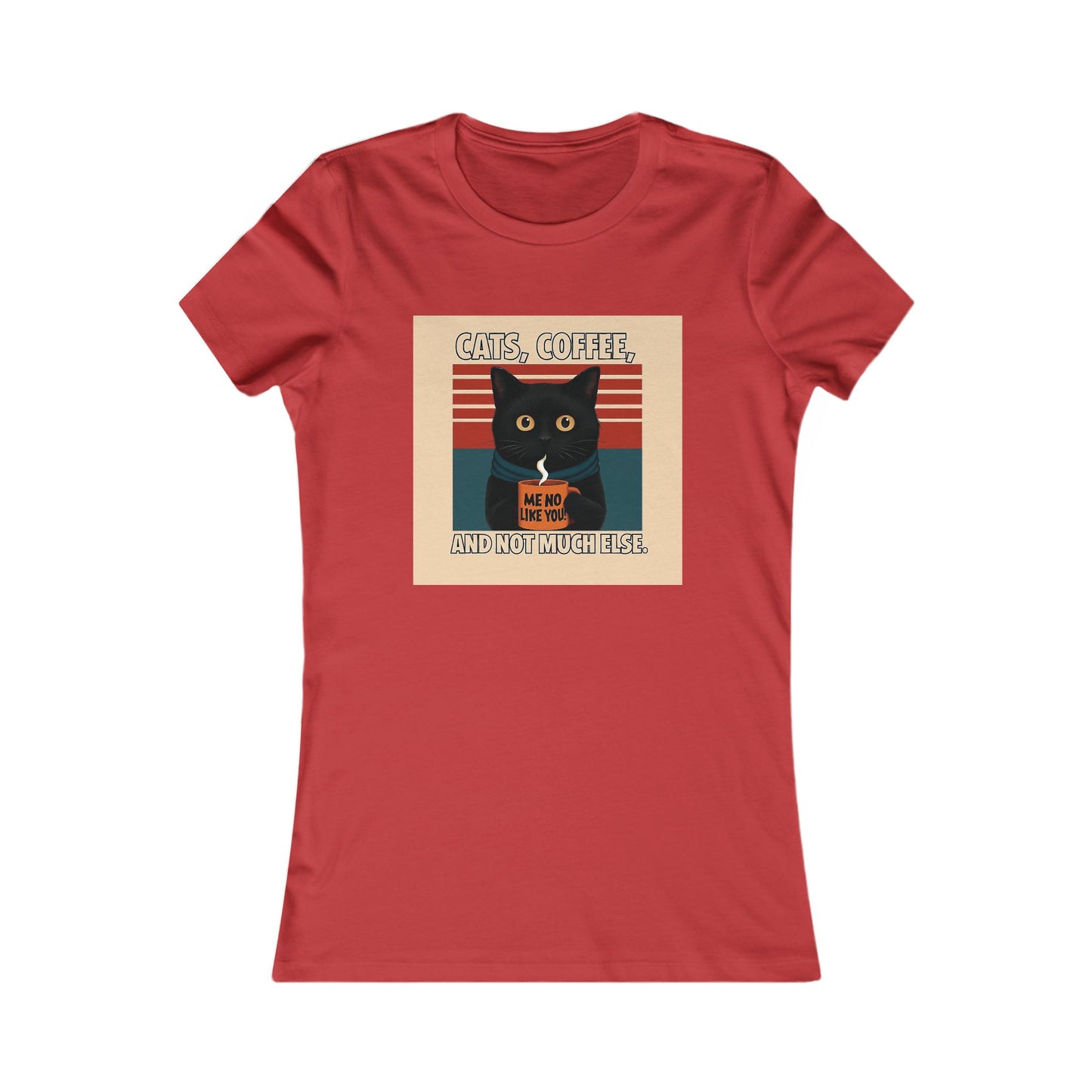 Retro Cat Lover Tee, Cute Cat Graphic Shirt, Women's Casual Top, Gift for Cat Lovers, Fun Everyday Wear