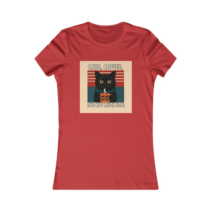 Retro Cat Lover Tee, Cute Cat Graphic Shirt, Women's Casual Top, Gift for Cat Lovers, Fun Everyday Wear