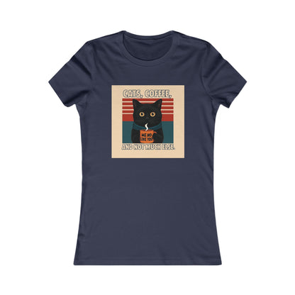 Retro Cat Lover Tee, Cute Cat Graphic Shirt, Women's Casual Top, Gift for Cat Lovers, Fun Everyday Wear