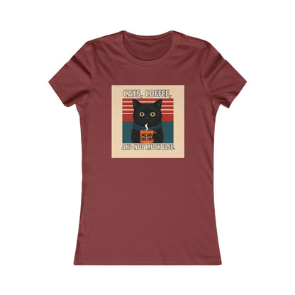 Retro Cat Lover Tee, Cute Cat Graphic Shirt, Women's Casual Top, Gift for Cat Lovers, Fun Everyday Wear