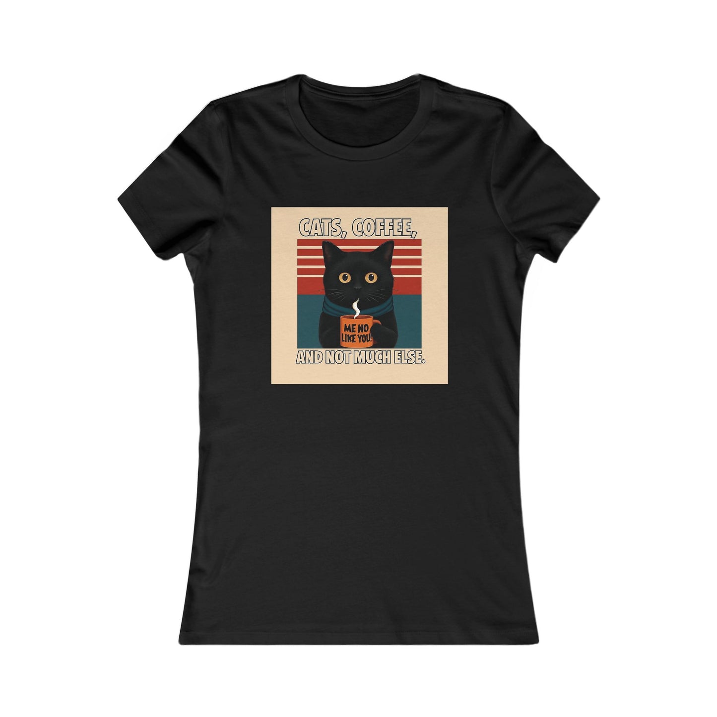 Retro Cat Lover Tee, Cute Cat Graphic Shirt, Women's Casual Top, Gift for Cat Lovers, Fun Everyday Wear