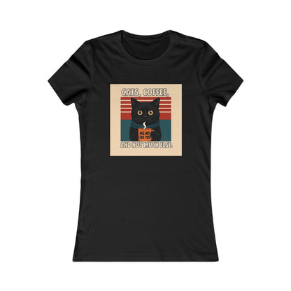 Retro Cat Lover Tee, Cute Cat Graphic Shirt, Women's Casual Top, Gift for Cat Lovers, Fun Everyday Wear