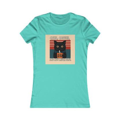 Retro Cat Lover Tee, Cute Cat Graphic Shirt, Women's Casual Top, Gift for Cat Lovers, Fun Everyday Wear