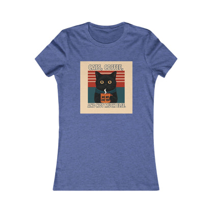 Retro Cat Lover Tee, Cute Cat Graphic Shirt, Women's Casual Top, Gift for Cat Lovers, Fun Everyday Wear