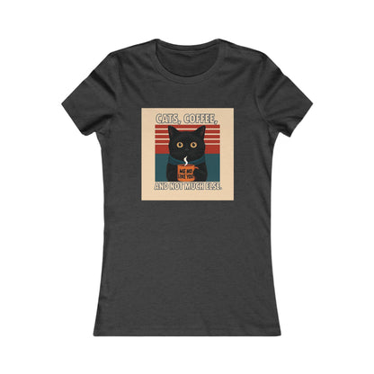 Retro Cat Lover Tee, Cute Cat Graphic Shirt, Women's Casual Top, Gift for Cat Lovers, Fun Everyday Wear